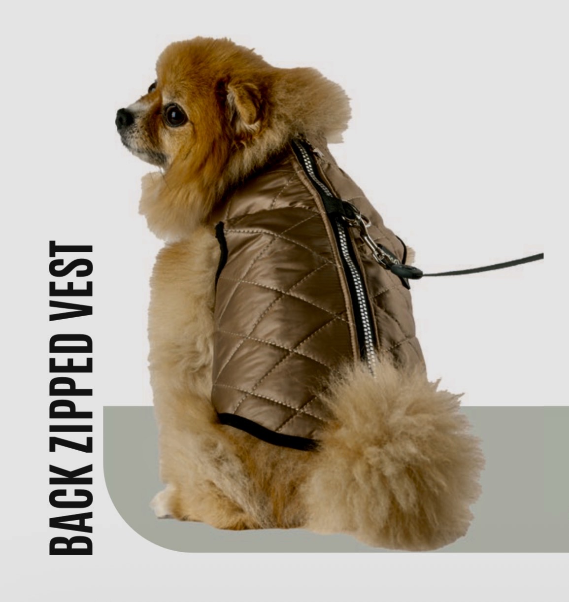 SIRT FERMUARLI YELEK CAMEL